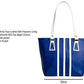 Women Hand Bag White & Blue Shoulder Bag - Extra Spacious Zabolo