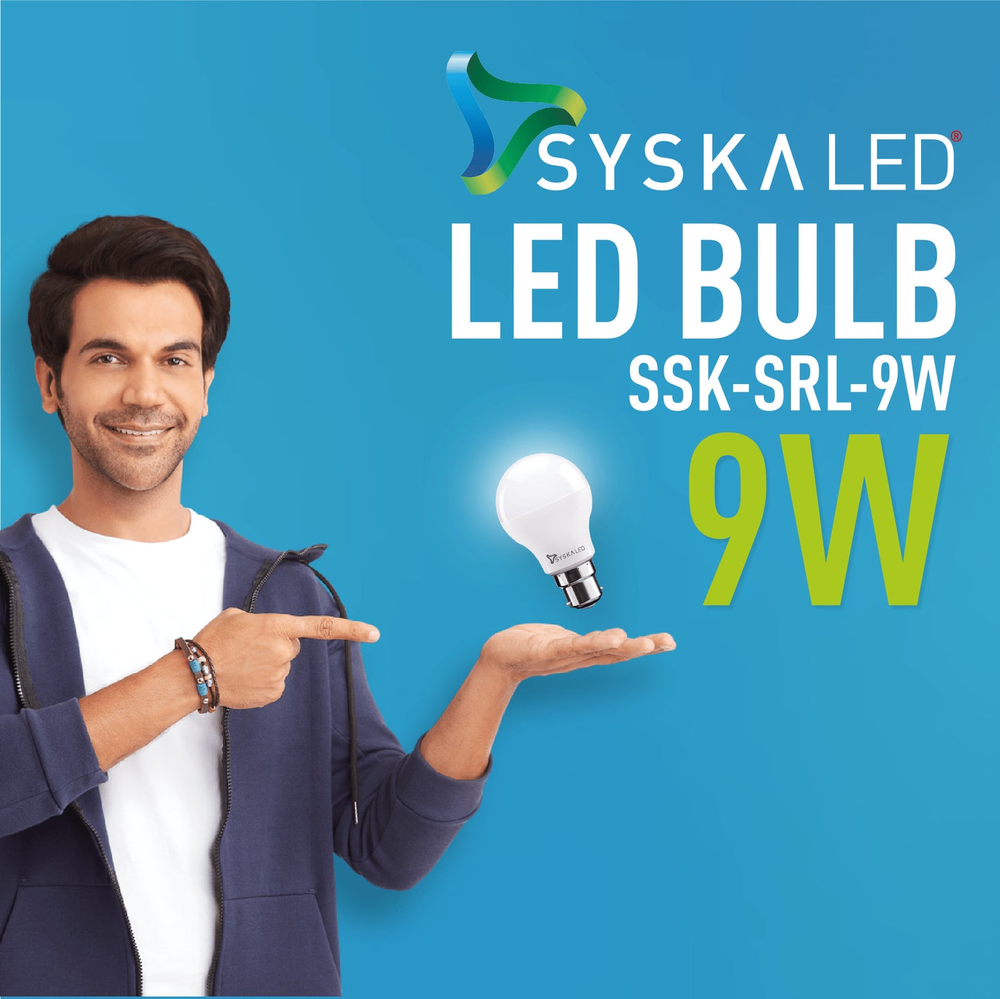 Syska Super Max B22 9 W iLED Bulb SSK-PAG-9W-iLED CW - 6500K Pack of 4