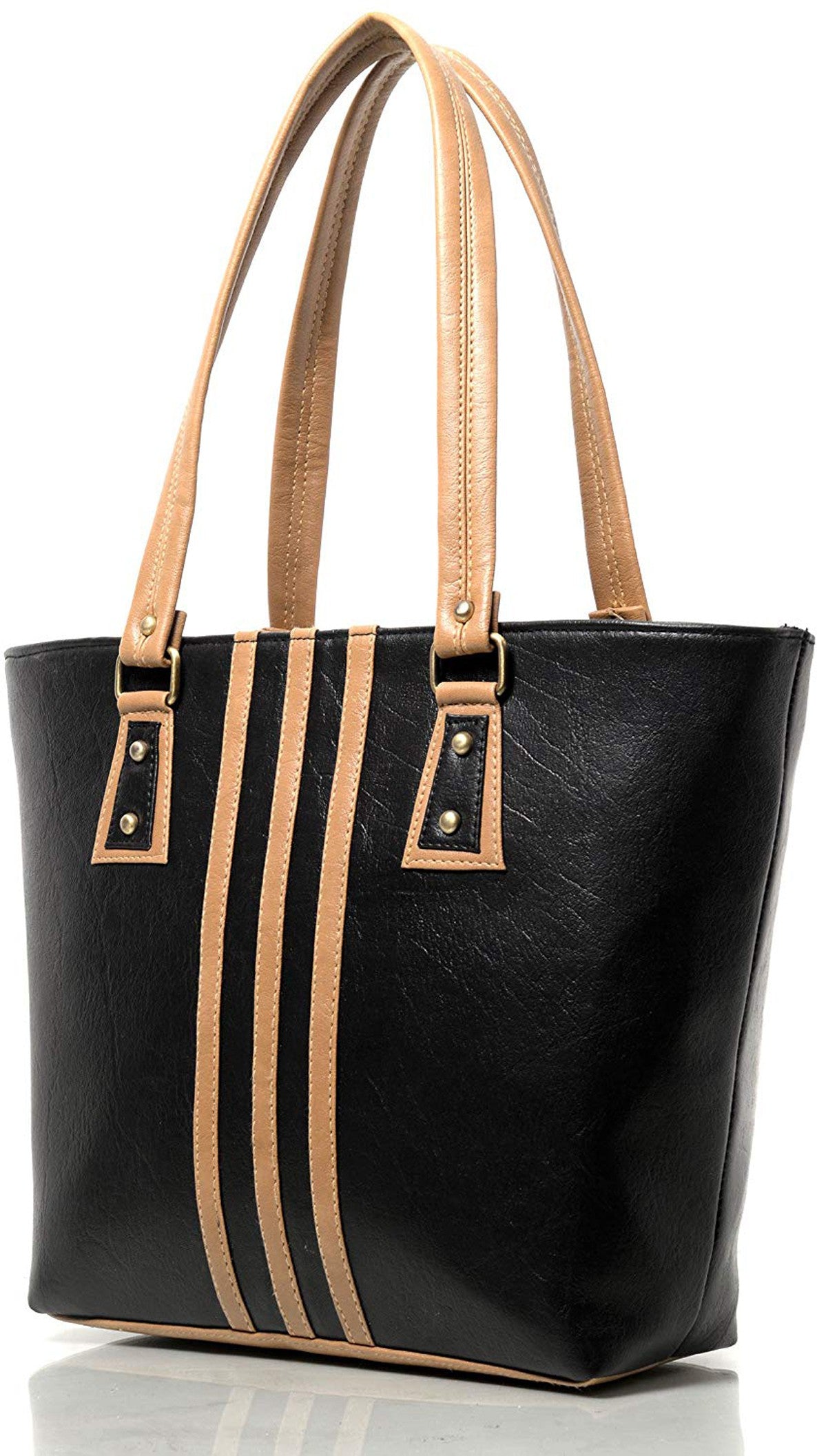 Women Shoulder Bag - Extra Large (Black & Brown) Zabolo