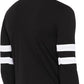 Black & White Solid Men V Neck T-Shirt Zabolo