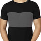 Block & Grey Men Round Neck T-Shirt Zabolo